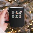Reading Snowman Christmas Book Lovers Bookworm Librarian Graphic Print Coffee Mug