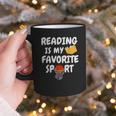 Reading Is My Tee Favorite Sport Basketball World Book Day Graphic Print Coffee Mug Reading Is My Tee Favorite Sport Basketball World Book Day Graphic Print Coffee Mug