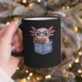 Readsalotl Axolotl Reading Book Lover Reading Pocket Axolotl Graphic Print Coffee Mug