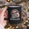 Readsalotl Axolotl Reading Books Glasses Bookworm Pun Fun Graphic Print Coffee Mug