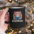 Readsolotl Axolotl Reading Book Lover Kawaii Bookworms Graphic Print Coffee Mug