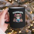 Readsolotl Pink Kawaii Axolotl Read Book Lover Reading Graphic Print Coffee Mug Readsolotl Pink Kawaii Axolotl Read Book Lover Reading Graphic Print Coffee Mug
