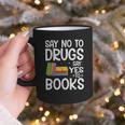 Red Ribbon Week Say No To Drugs Say Yes To Books Drug Free Graphic Print Coffee Mug