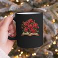 Red Roses Flowers Book Floral Graphic Print Coffee Mug