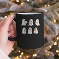 Retro Ghost Reading Books Halloween Bookish Ghost Bookworm Graphic Print Coffee Mug