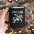 Retro We Read At Dawn Cowgirl Western Librarian Book Lover Graphic Print Coffee Mug