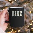 Retro Read Floral Reading Bookworm Librarian Book Lover Graphic Print Coffee Mug