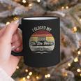 Retro Vintage I Closed My Book To Be Here Reading Teacher Graphic Print Coffee Mug