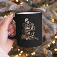 Skeleton Reading Book Halloween Bookworm Bibliophile Reader Graphic Print Coffee Mug