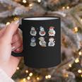 Snowman Reading Book Santa Christmas Bookish Teacher Graphic Print Coffee Mug