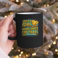 Softball Just A Girl Comic Book Style Graphic For Teens Graphic Print Coffee Mug Softball Just A Girl Comic Book Style Graphic For Teens Graphic Print Coffee Mug