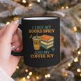 Spicy Books And Iced Coffee Book Lover Smut Reader Graphic Print Coffee Mug Spicy Books And Iced Coffee Book Lover Smut Reader Graphic Print Coffee Mug