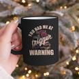 Spicy Books Merch Dark Romance You Had Me At Trigger Warning Graphic Print Coffee Mug