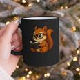 Squirrel Reading Book Lover Graphic Print Coffee Mug