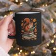 Squirrel Reading Book Lovers Fall Leaves Library Books Graphic Print Coffee Mug Squirrel Reading Book Lovers Fall Leaves Library Books Graphic Print Coffee Mug