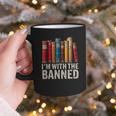 Support Banned Books Freedom I'm With The Banned Graphic Print Coffee Mug