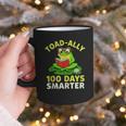 Toad-Ally 100 Days Smarter Frog Reading Book 100 School Day Graphic Print Coffee Mug Toad-Ally 100 Days Smarter Frog Reading Book 100 School Day Graphic Print Coffee Mug