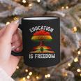 History Education Is Freedom Books Black History Graphic Print Coffee Mug