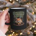 Unearth A Story Fox Reads a Book Graphic Print Coffee Mug Unearth A Story Fox Reads a Book Graphic Print Coffee Mug