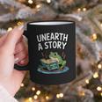 Unearth a Story Frog Reading a Book Summer 2026 Graphic Print Coffee Mug