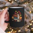 Vintage Books Tea Lovers Fall Autumn Leaves And Pumpkins Graphic Print Coffee Mug Vintage Books Tea Lovers Fall Autumn Leaves And Pumpkins Graphic Print Coffee Mug