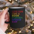 Vintage Live Life Like A Book Florida Would Ban LGBT Month Graphic Print Coffee Mug