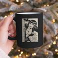 Vintage Vampire Bat Vampire Pin Up Girl Horror Comic Book Graphic Print Coffee Mug
