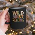 Wild About Reading Book Animal Children's Book Lover Teacher Graphic Print Coffee Mug