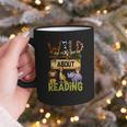 Wild About Reading Reading Books And Bookworm Library Day Graphic Print Coffee Mug