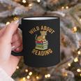 Wild About Reading Cute Leopard Teacher Kids Book Lover Graphic Print Coffee Mug