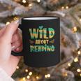 WILD ABOUT READING I Love Books Bookworm Library Day Graphic Print Coffee Mug