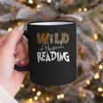 WILD ABOUT READING Reading Books Bookworm Library Day Graphic Print Coffee Mug
