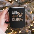 Wild About Reading Teacher Books Reader Lovers Leopard Zebra Graphic Print Coffee Mug