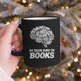 Women's My Brain Runs On Books Reading Bookworm Men Women Graphic Print Coffee Mug Women's My Brain Runs On Books Reading Bookworm Men Women Graphic Print Coffee Mug