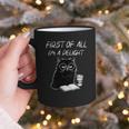 Women's First Of All I’m A Delight Cute Cat Books Coffee Humor Graphic Print Coffee Mug Women's First Of All I’m A Delight Cute Cat Books Coffee Humor Graphic Print Coffee Mug