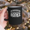 Women's Introverted But Willing To Discuss Books Graphic Print Coffee Mug Women's Introverted But Willing To Discuss Books Graphic Print Coffee Mug