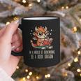 In World Of Bookworms Be Book Dragon Cute Women Kids Men Graphic Print Coffee Mug