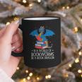 In A World Full Of Bookworms Be A Book Dragon Reading Graphic Print Coffee Mug