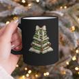 Xmas Tree Books Merry Christmas Coquette Bow Teacher Holiday Graphic Print Coffee Mug