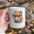 Adorable Book Lover Chipmunk With Reading Glasses Cute Premium Graphic Print Coffee Mug