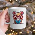 Adorable Book Lover Quokka With Reading Glasses Cute Graphic Print Coffee Mug Adorable Book Lover Quokka With Reading Glasses Cute Graphic Print Coffee Mug
