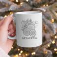 Adult Coloring Book Namaste Yoga Flowers Graphic Print Coffee Mug