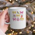 Apple Coquette Bow Books First Day Of School Back To School Graphic Print Coffee Mug