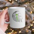 Astronaut Reading Book To Alien Moon Space Women Kids Men Premium Tri-Blend Graphic Print Coffee Mug