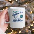 Book Girl Summer Bookish Beach Graphic Print Coffee Mug