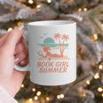 Book Girl Summer Book Reading Retro Sunset Graphic Print Coffee Mug