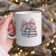 Book Lover Coquette Bow Pink Dainty Ribbon Cute Bookworm Graphic Print Coffee Mug