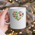 Book Lover Librarian Books Heart Valentine Graphic Print Coffee Mug