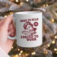 Book Readers Forced To Work Sadness Graphic Print Coffee Mug
