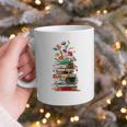 Book Stack With Flowers Reading Lover Bookish Graphic Print Coffee Mug